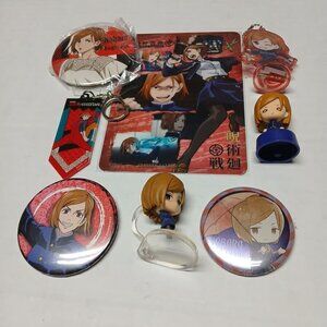 Jujutsu Kaisen Anime Lot Nobara Mini Figure Can Badge Pin Acrylic Keychain MORE!